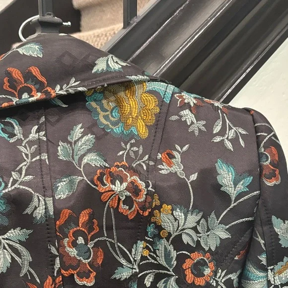 Floral Multi Color Blazer Women’s Size 42 Small XS - Picture 15 of 17
